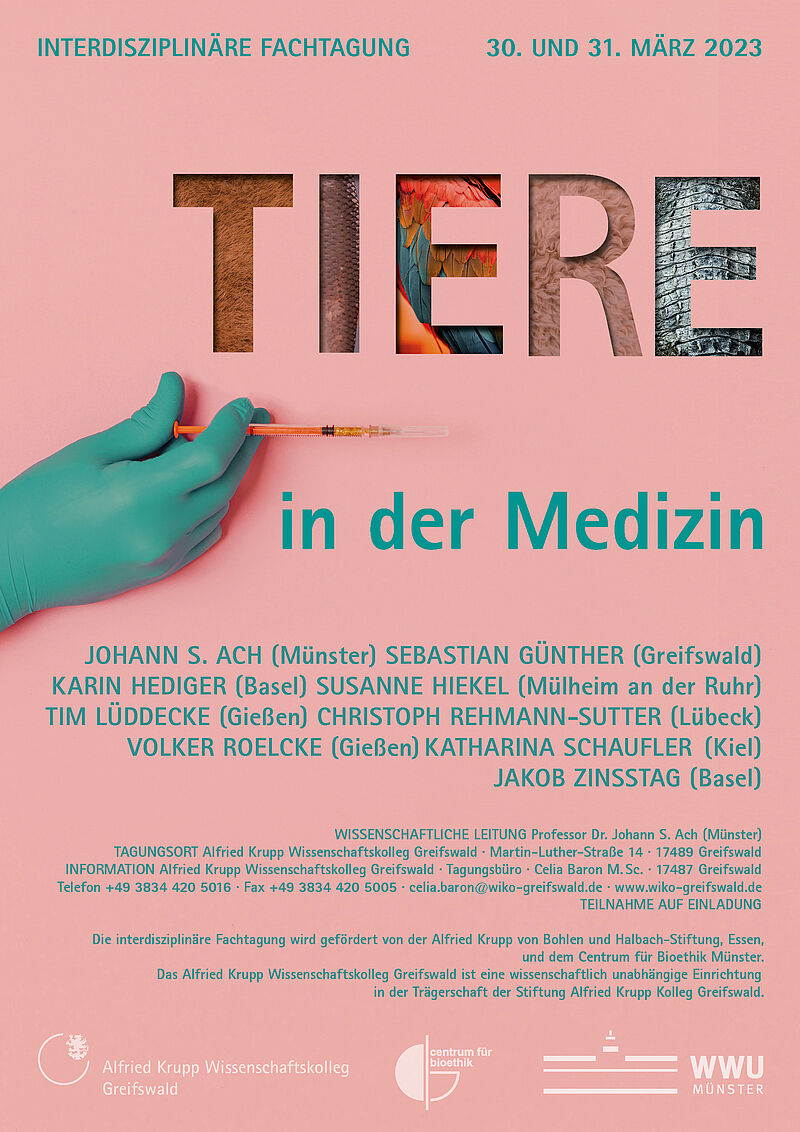 Tiere in der Medizin  Alfried Krupp Wissenschaftskolleg Greifswald